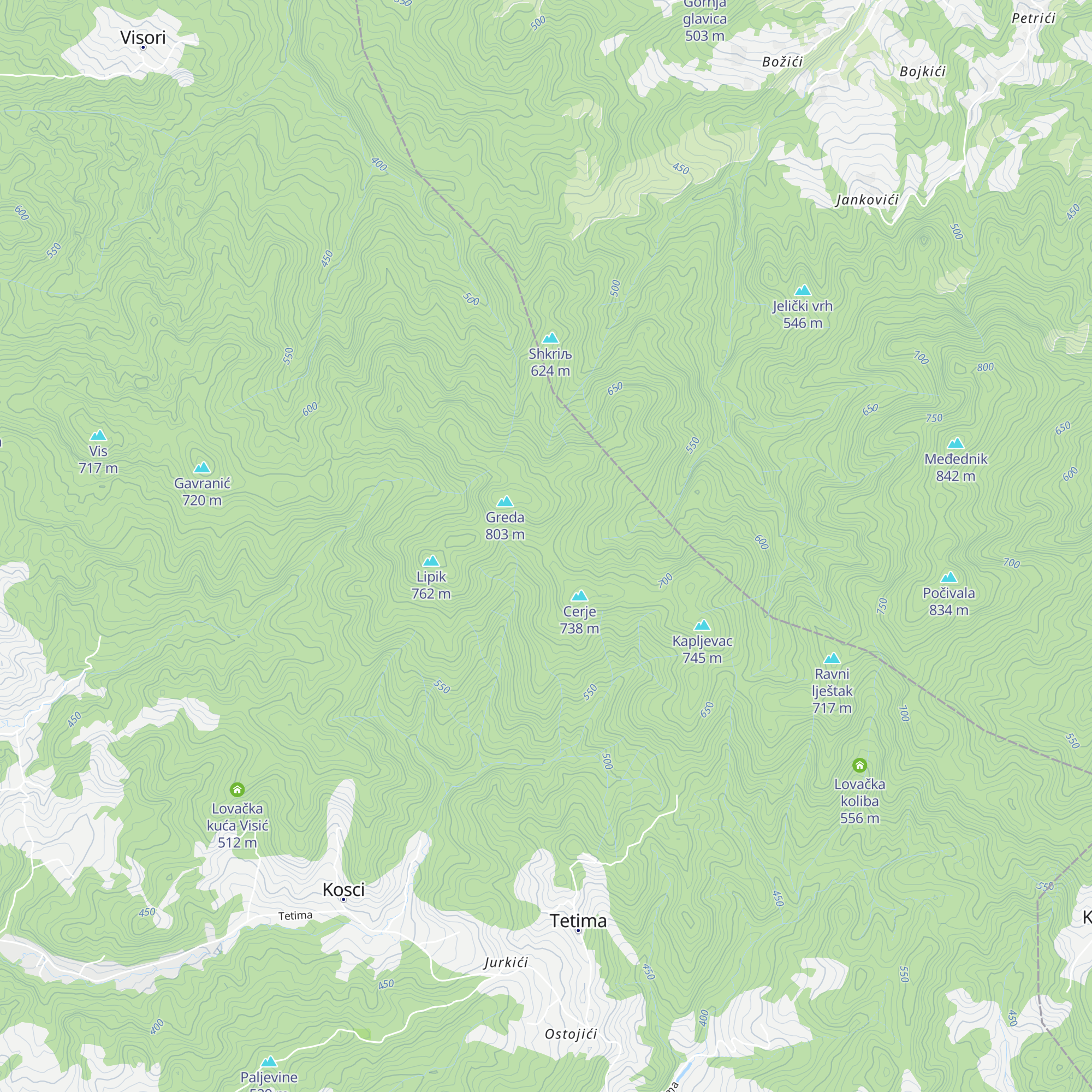 LK Trešnjik map