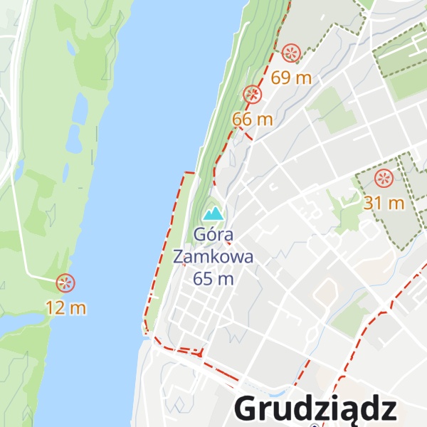 Map of Góra Zamkowa