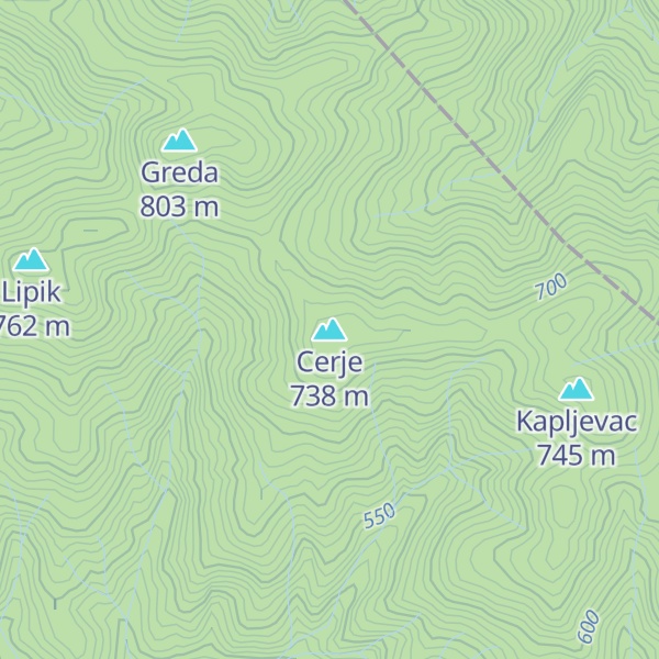 Map of Cerje