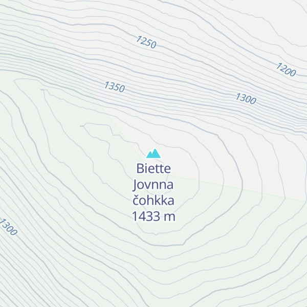 Map of Biette Jovnna čohkka