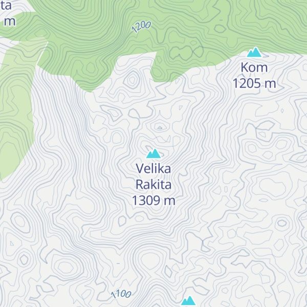 Map of Velika Rakita
