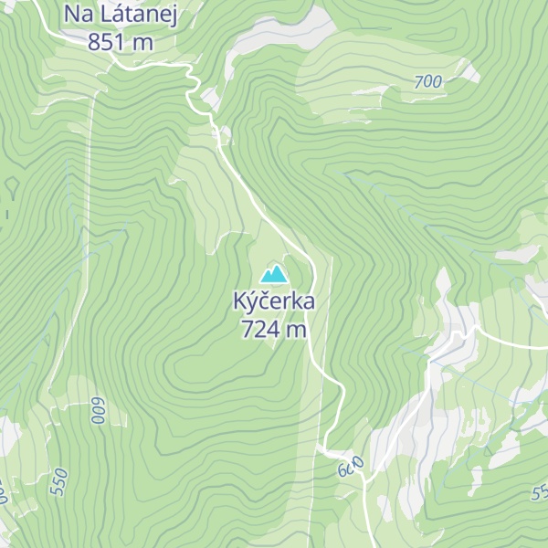 Map of Kýčerka