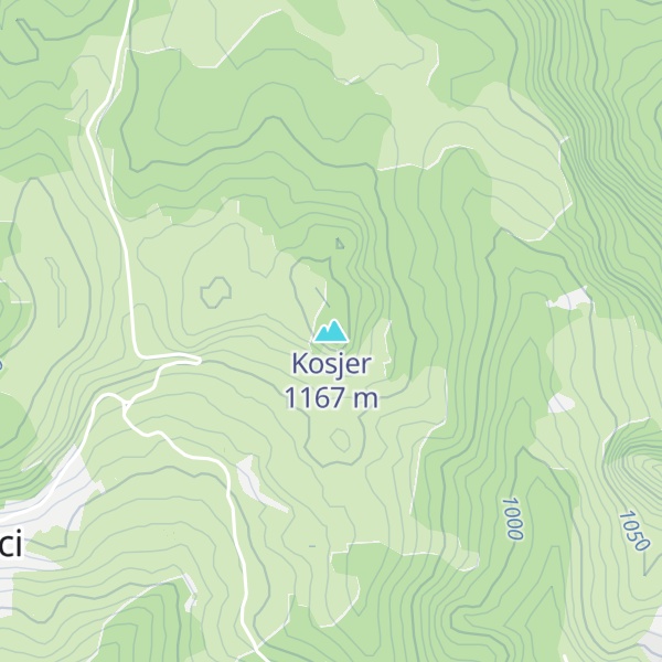 Map of Kosjer