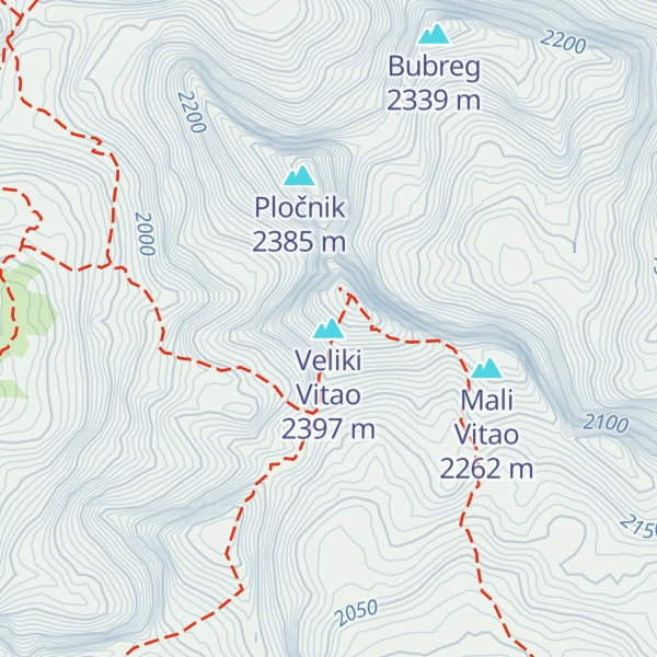 Map of Veliki Vitao