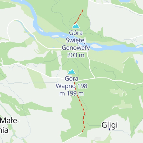Map of Góra Wapno 198 m