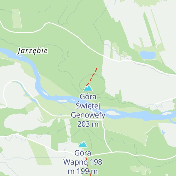 Map of Góra Świętej Genowefy