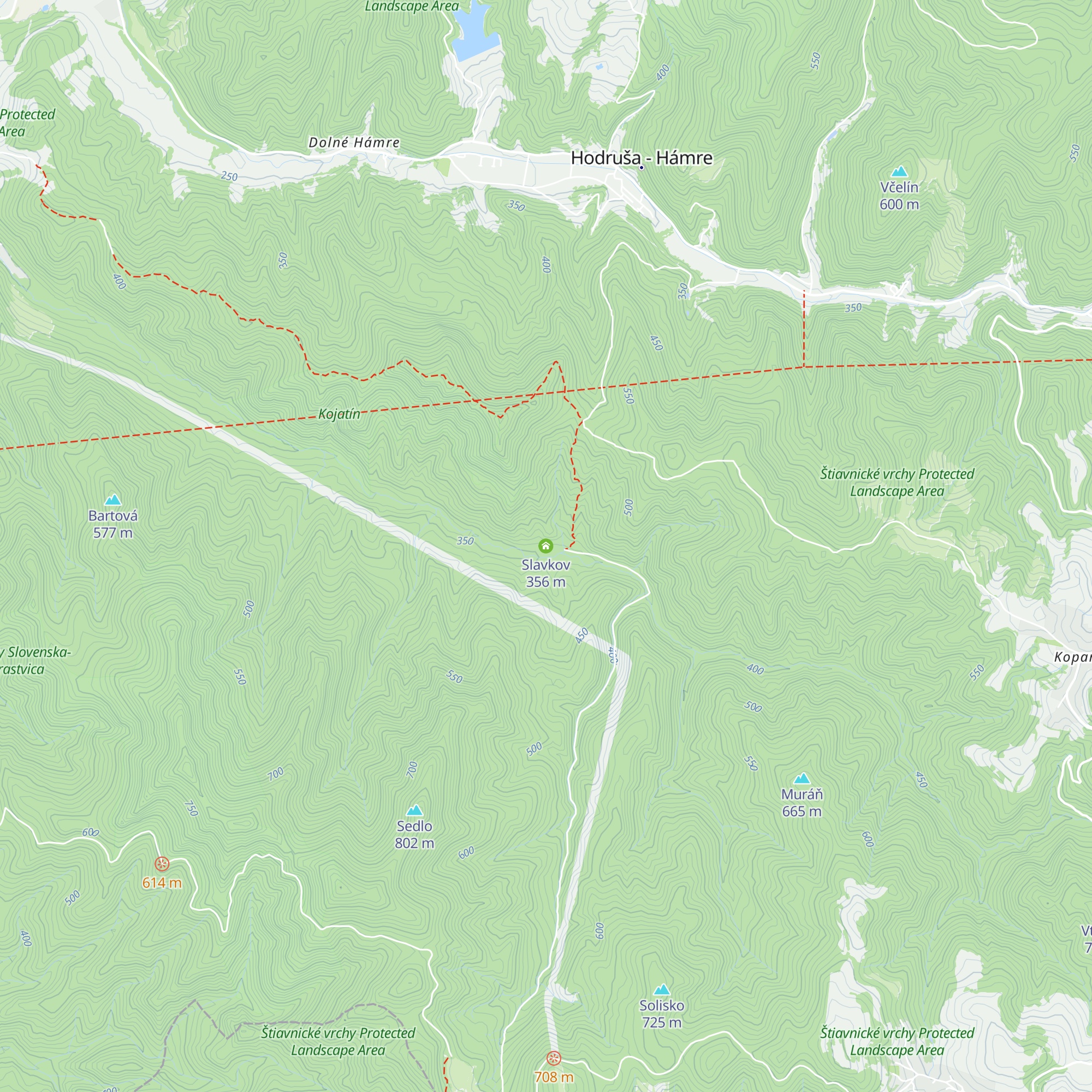 Slavkov map