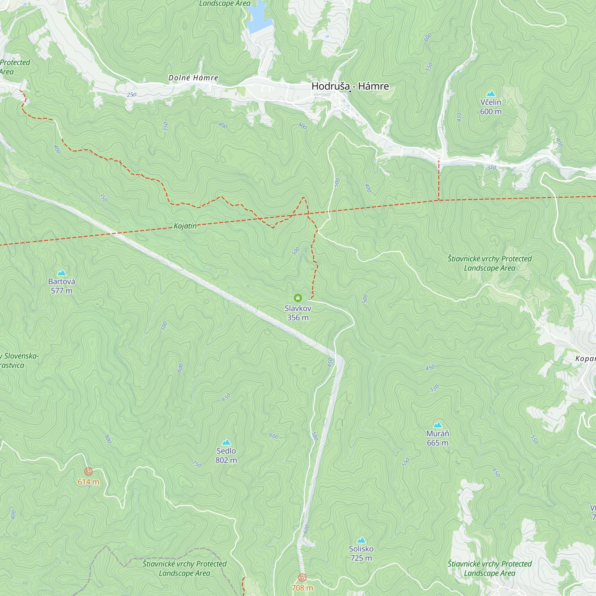 Slavkov map