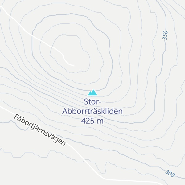 Map of Stor-Abborrträskliden