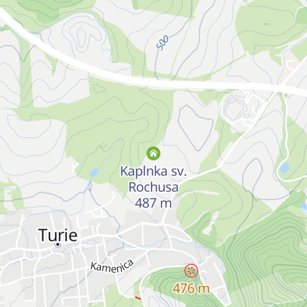 Map of Kaplnka sv. Rochusa