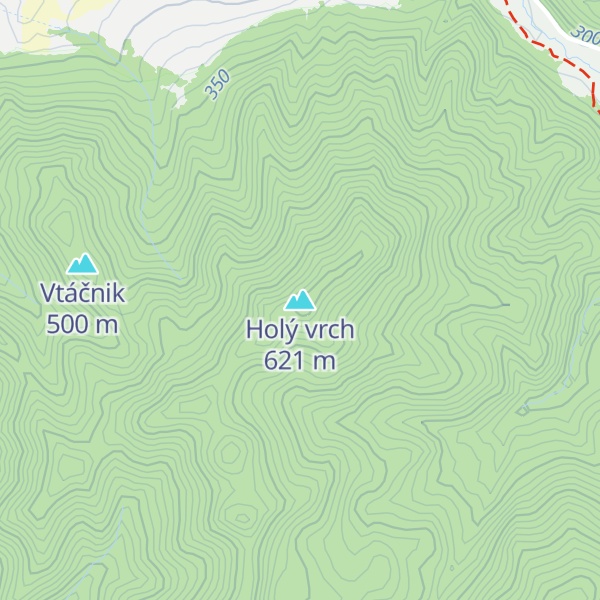 Map of Holý vrch