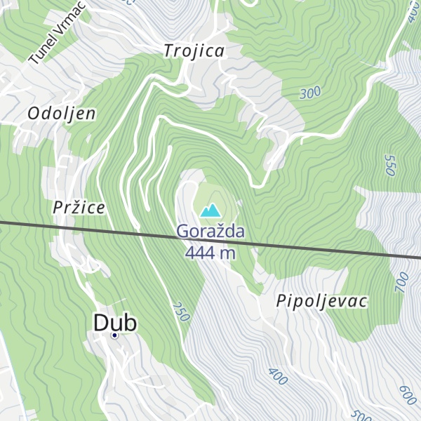 Map of Goražda