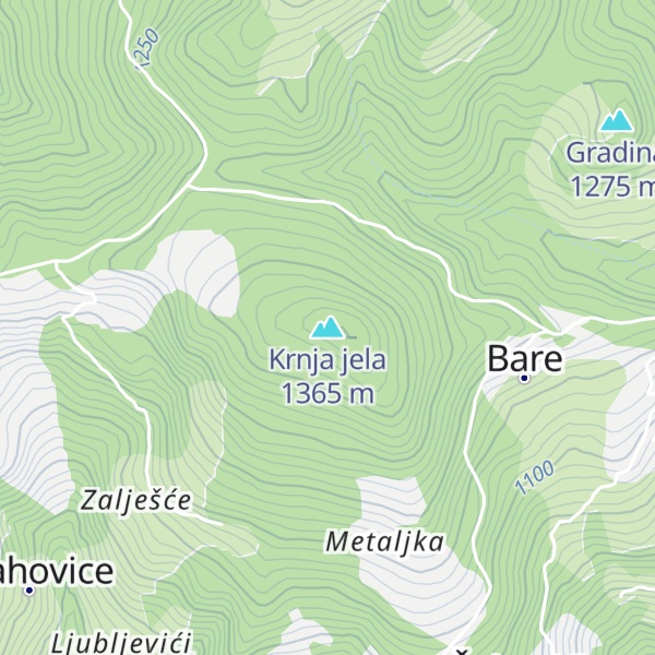 Map of Krnja jela