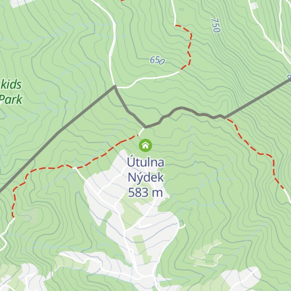 Map of Útulna Nýdek