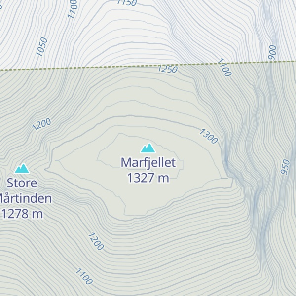 Map of Marfjellet