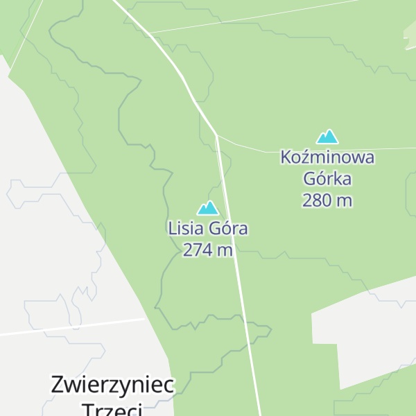 Map of Lisia Góra