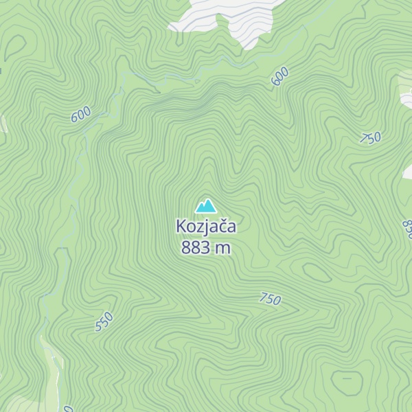 Map of Kozjača