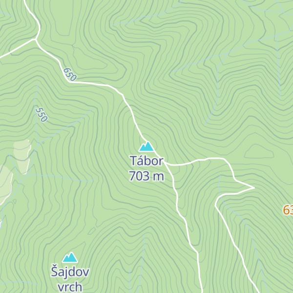 Map of Tábor