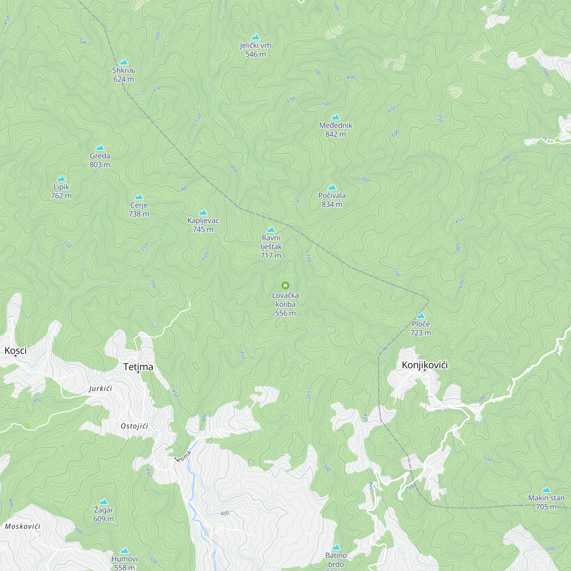 Lovačka koliba map