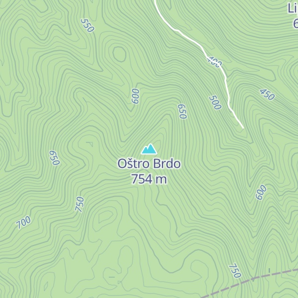 Map of Oštro Brdo