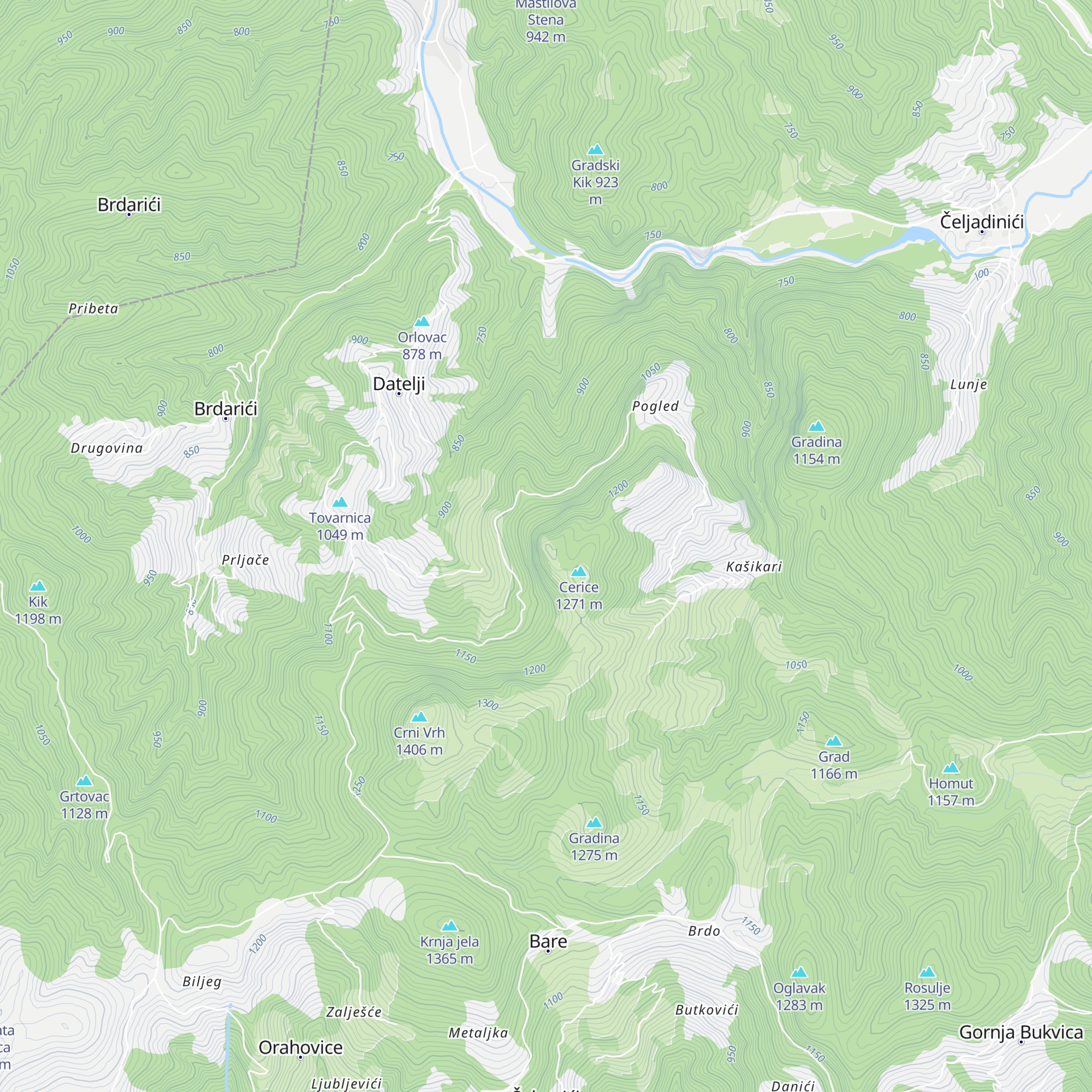 Cjerice map