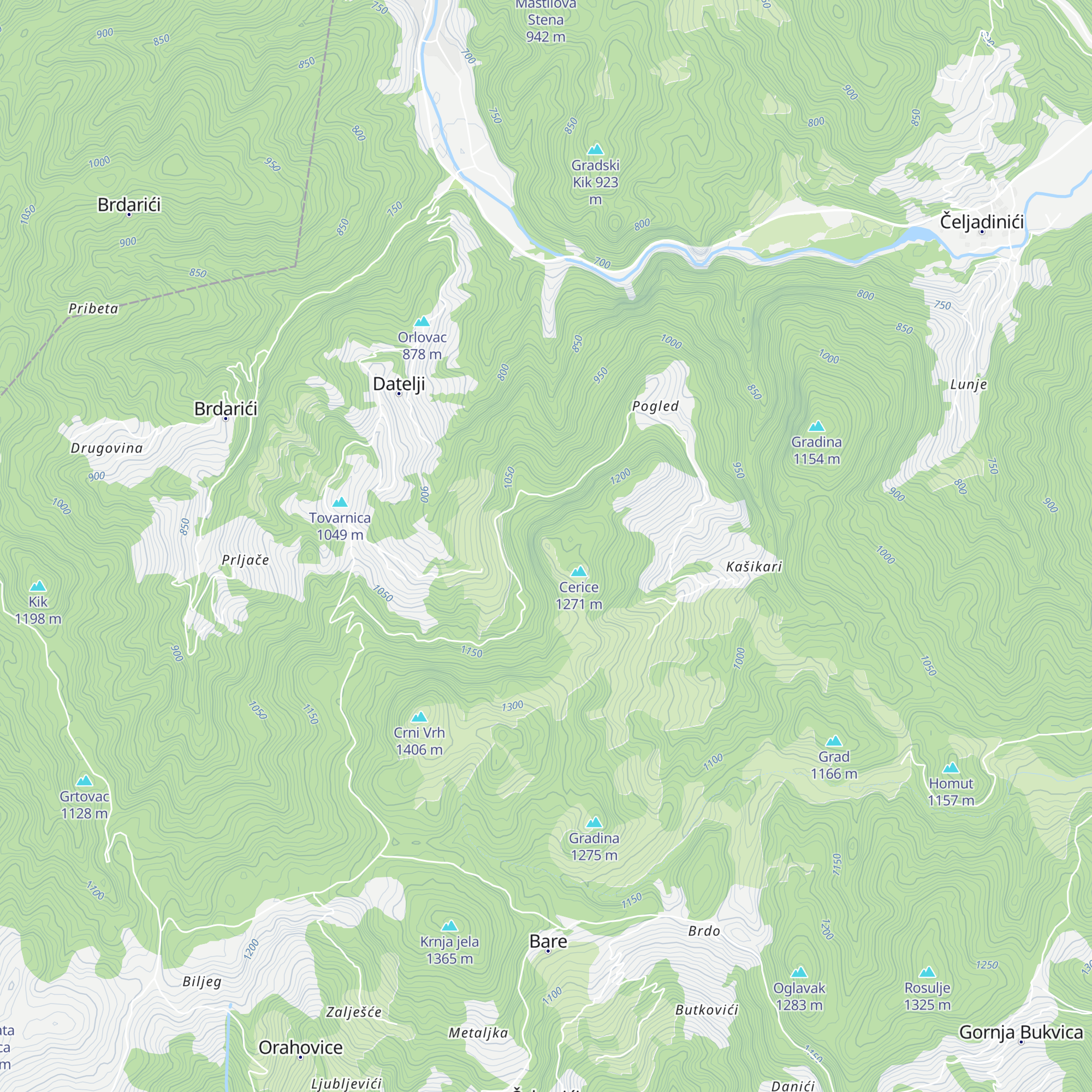Cjerice map
