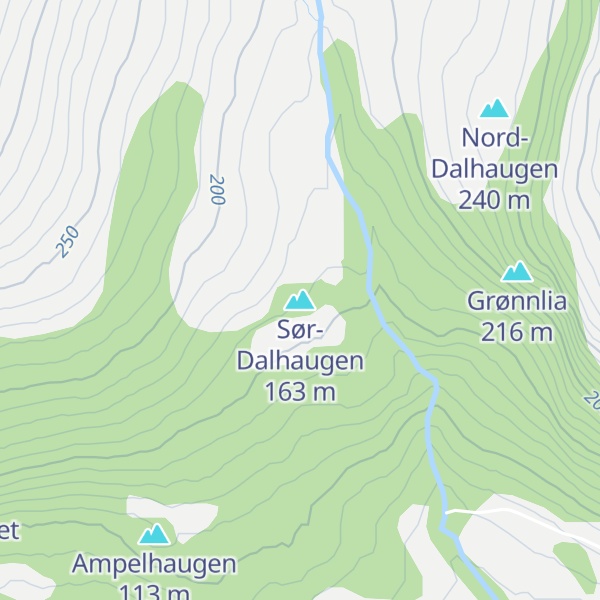 Map of Sør-Dalhaugen