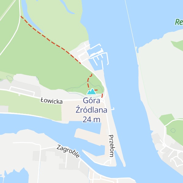 Map of Góra Źródlana
