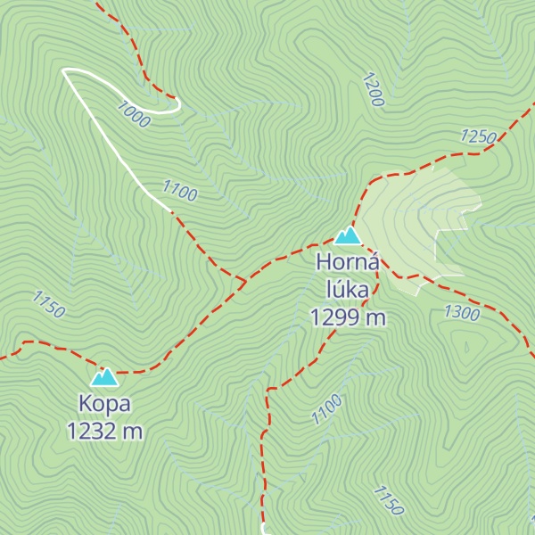 Map of Pod Hornou Lúkou