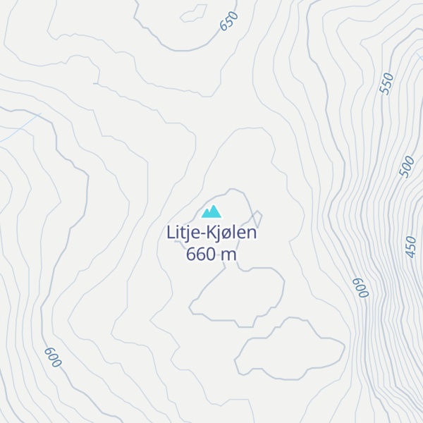 Map of Litje-Kjølen