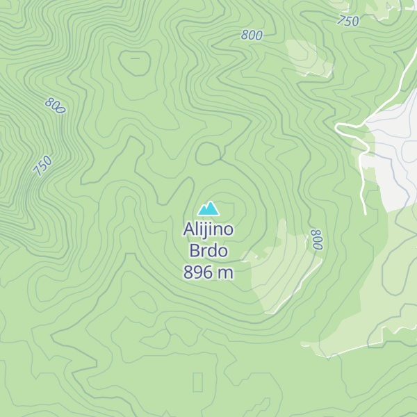 Map of Alijino Brdo