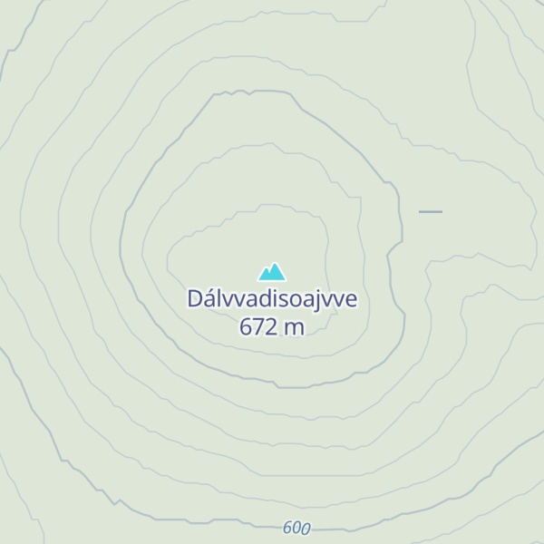 Map of Dálvvadisoajvve