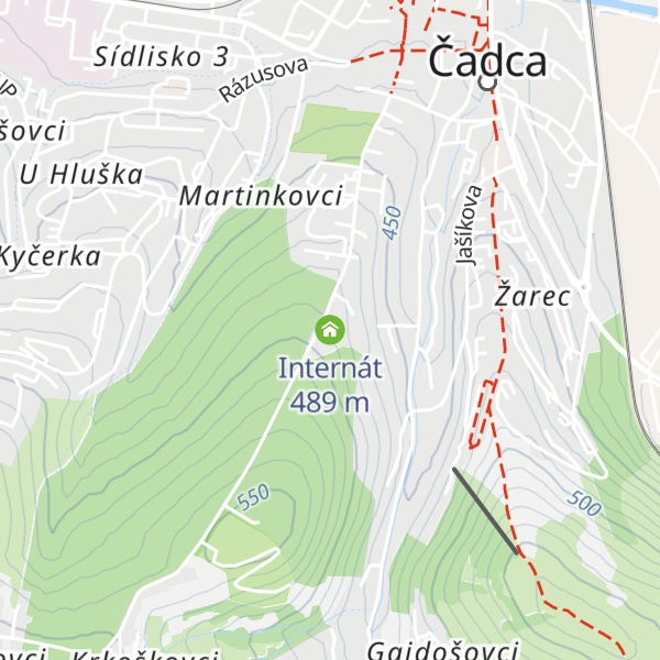 Map of Internát