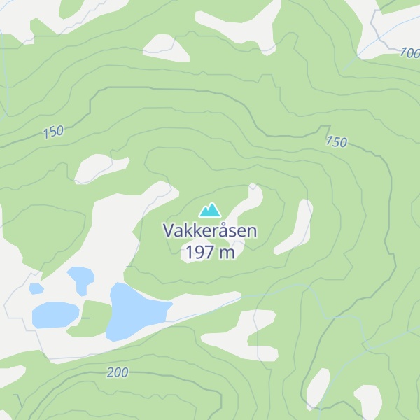 Map of Vakkeråsen