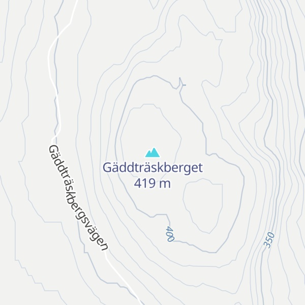 Map of Gäddträskberget