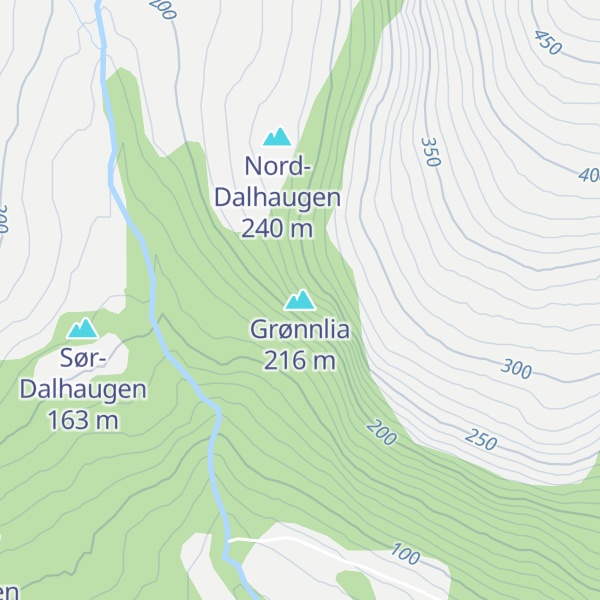 Map of Grønnlia