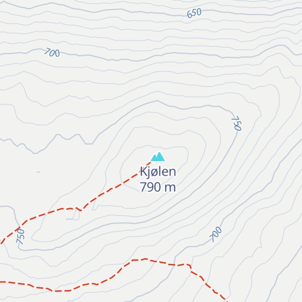Map of Varmebua på Kjølen