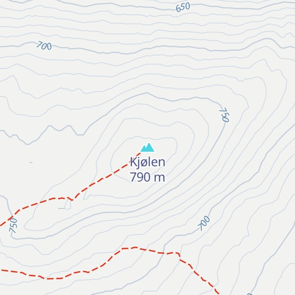 Map of Kjølen