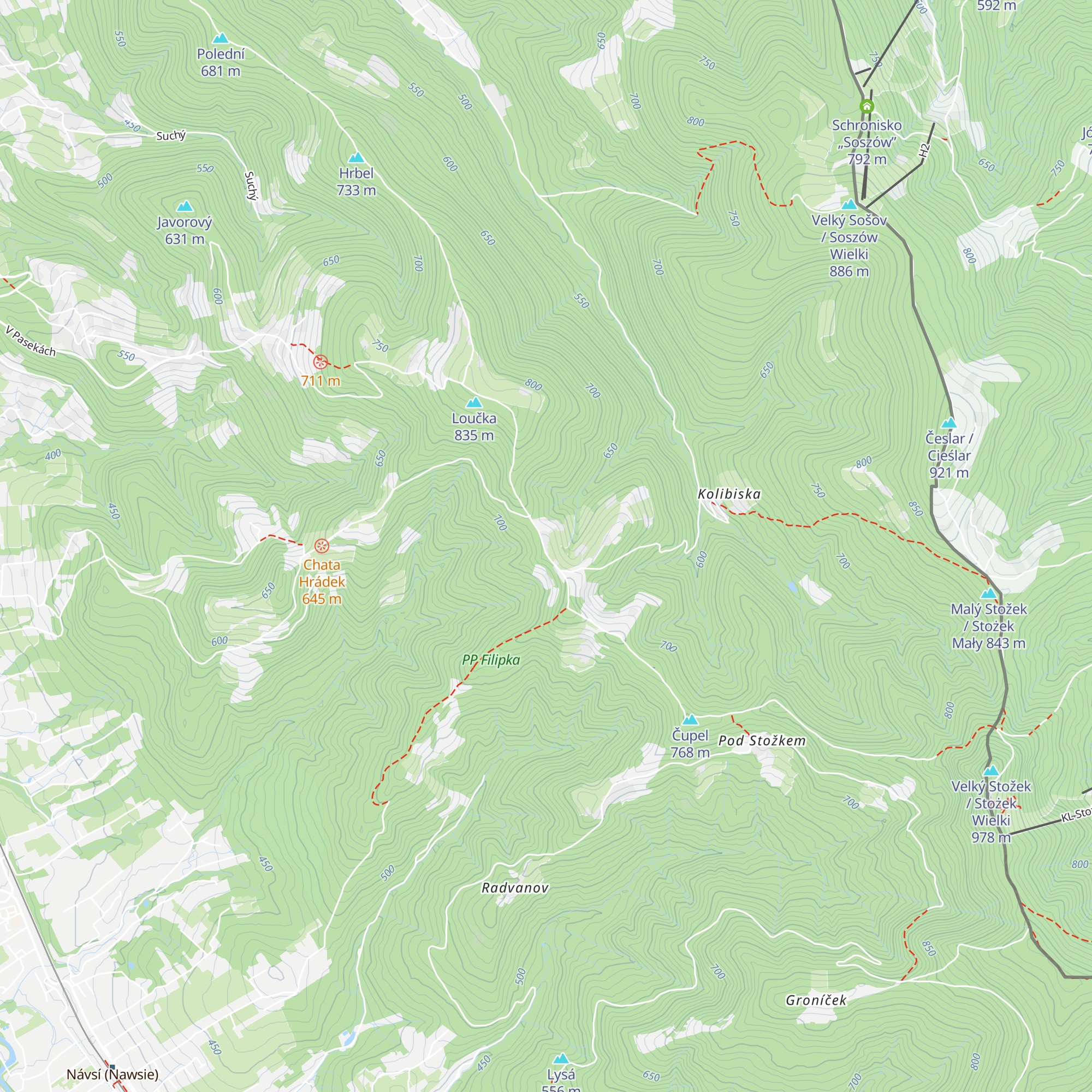 Chata Filipka map