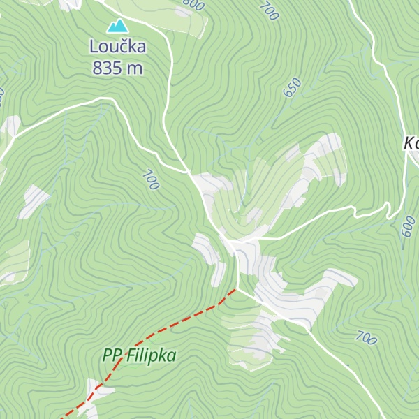 Map of Chata Filipka