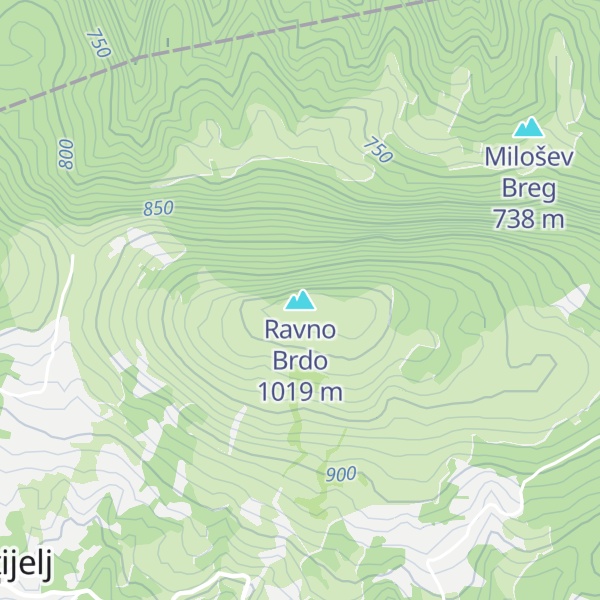 Map of Ravno Brdo