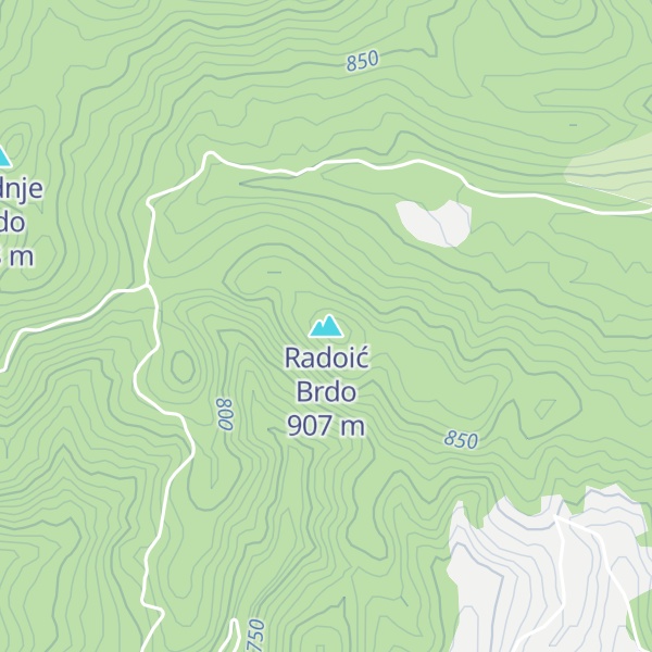 Map of Radoić Brdo