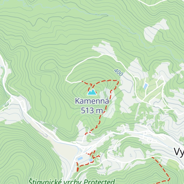 Map of Kamenná