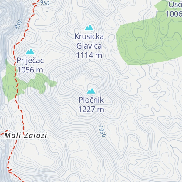 Map of Pločnik