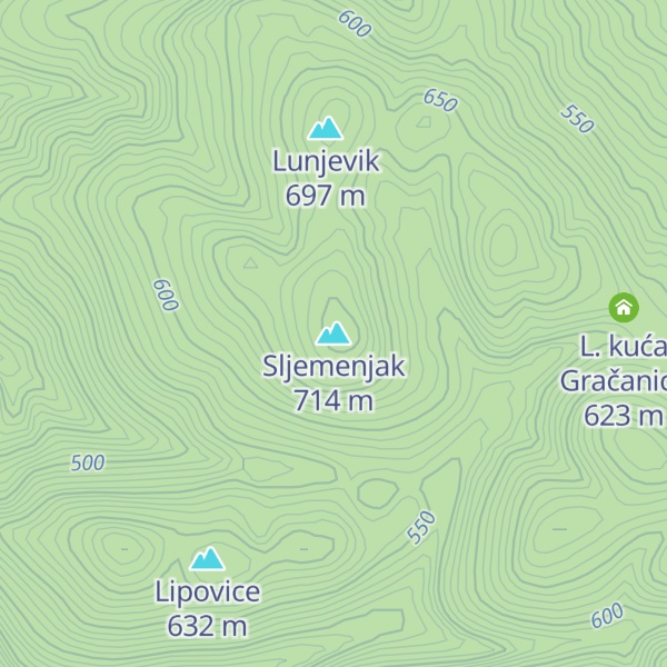 Map of Sljemenjak