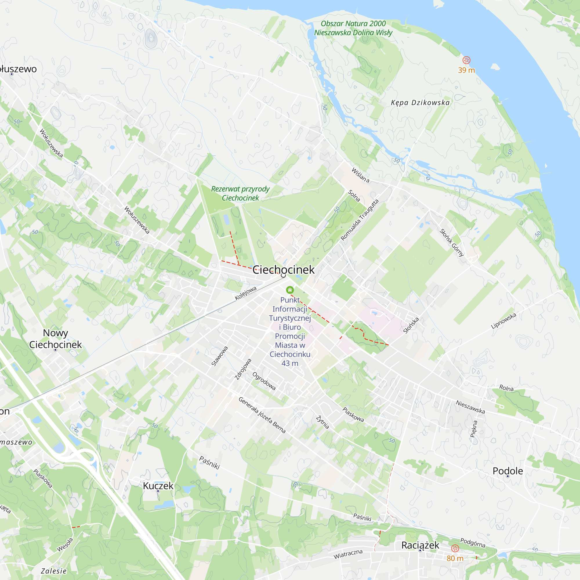 Punkt Informacji Turystycznej i Biuro Promocji Miasta w Ciechocinku map