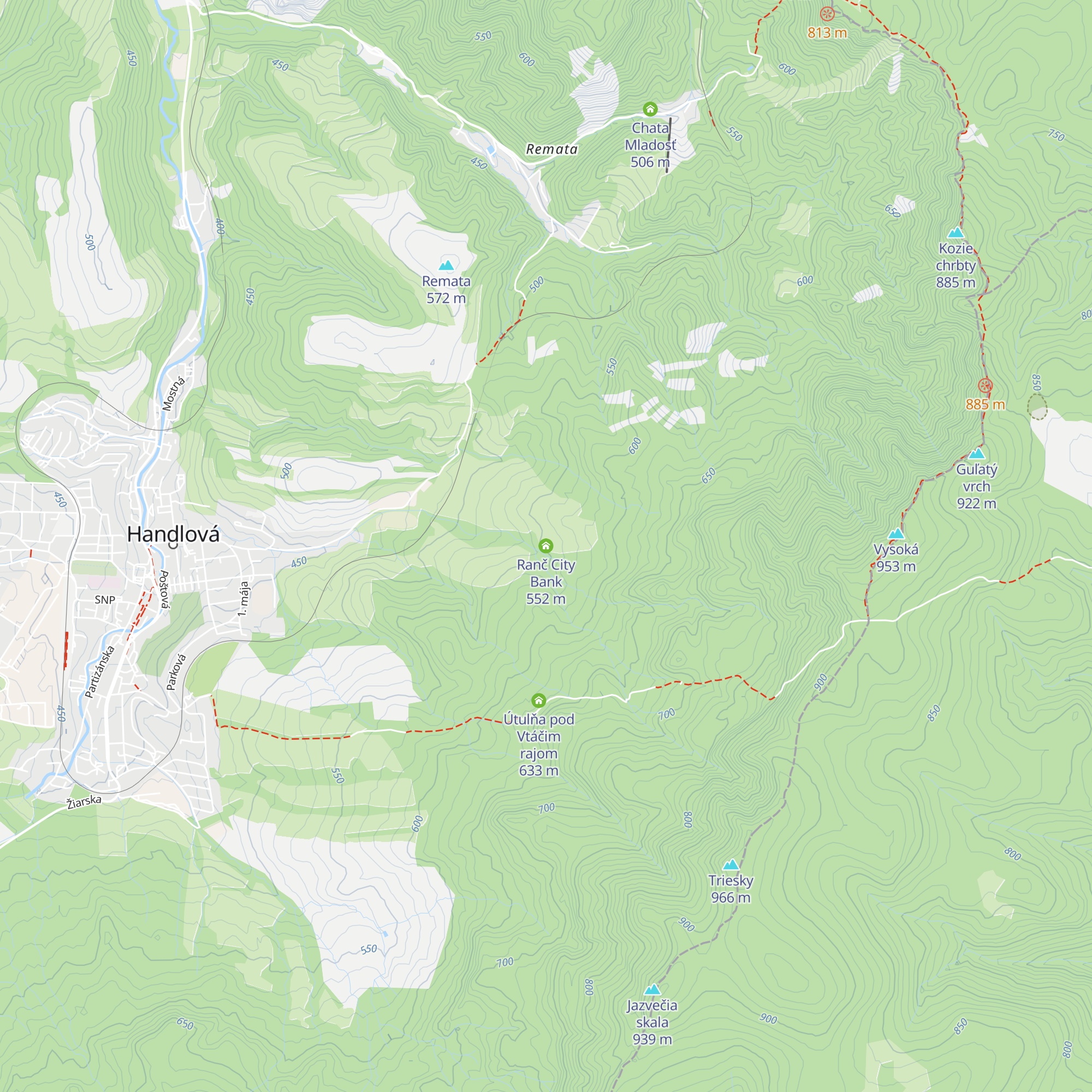 Ranč City Bank map