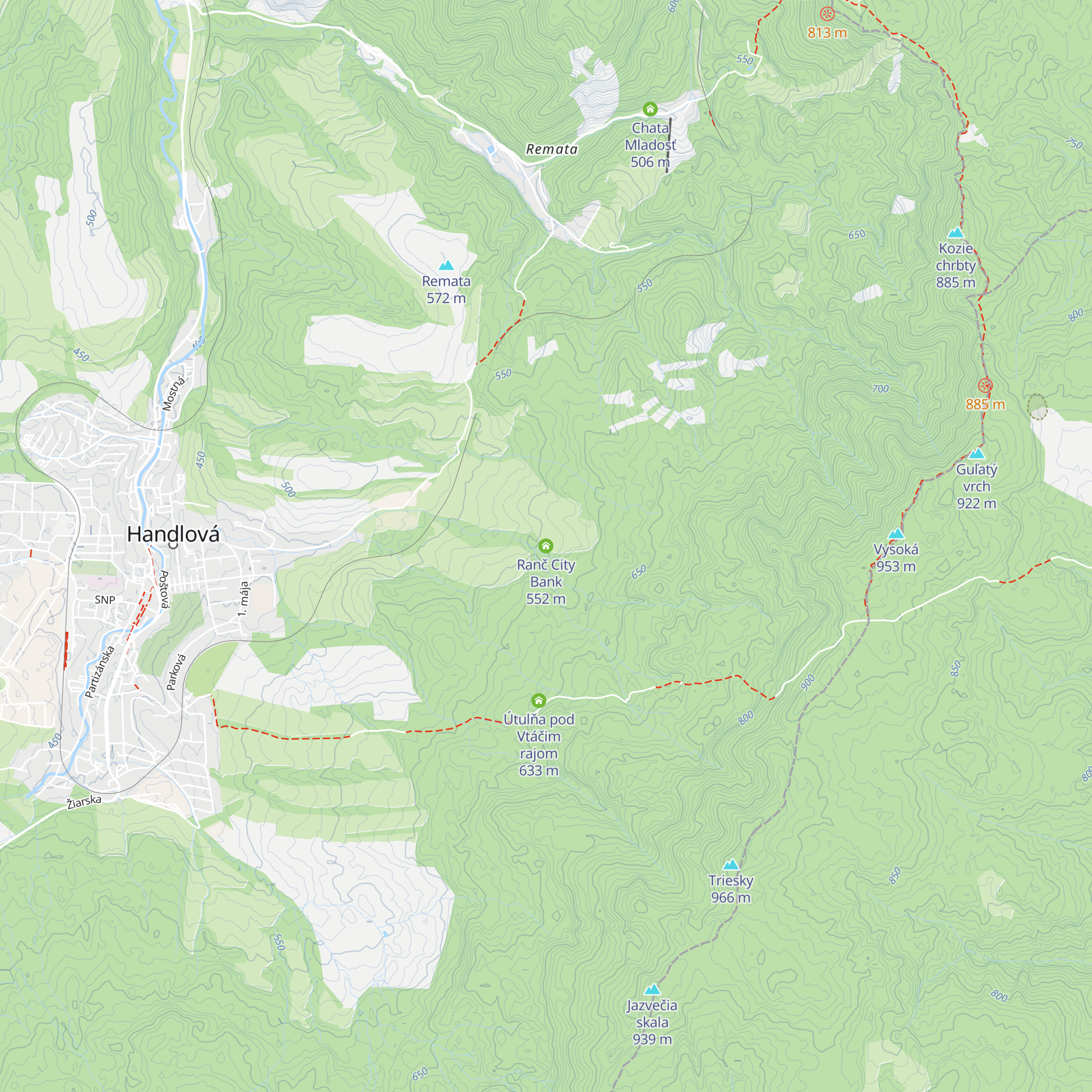 Ranč City Bank map