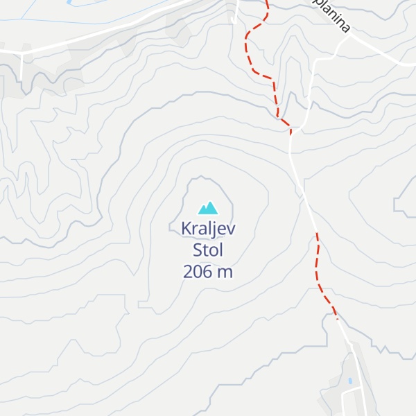 Map of Kraljev Stol