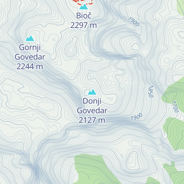 Map of Donji Govedar